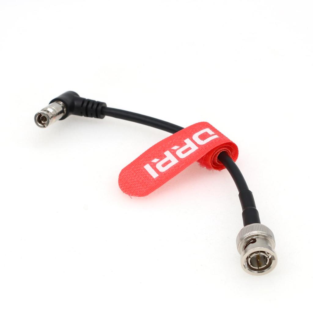 DRRI BNC Male to Micro BNC Video RG59 Belden 1855A Cable for Blackmagic Video Assist High-Density L-Shape HD-SDI 3G/6G 5-inch