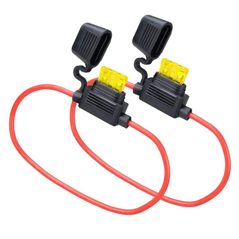 Car Fuse Holder Waterproof Mini Blade Adapter Splash-proof Box for 12V 30A in Line Cutoff Switch Socket Damp Proof Fuse Socket Fuse Holders1