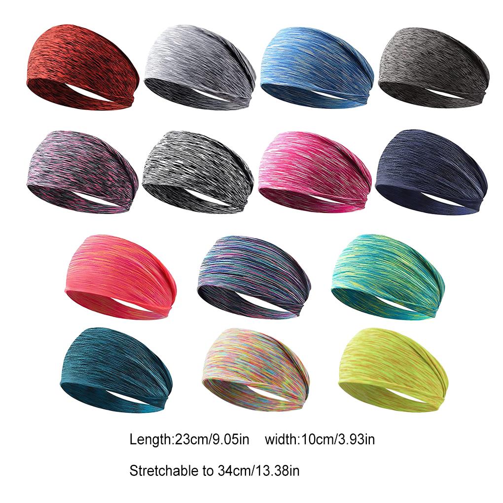 Elastic Yoga Headband Sport Sweatband Women Men Running Hair Band Workout Turban Outdoor Gym Fitness Bandage for