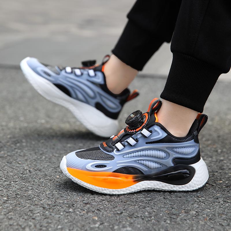 28-40 Children's Large Lightweight Breathable Fashionable Double Mesh Sports and Leisure Shoes Outdoor Running Shoes