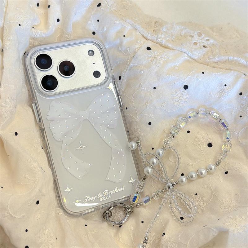 High-End Rhinestone Bow iPhone 17/16 Pro Max/15/14 Case