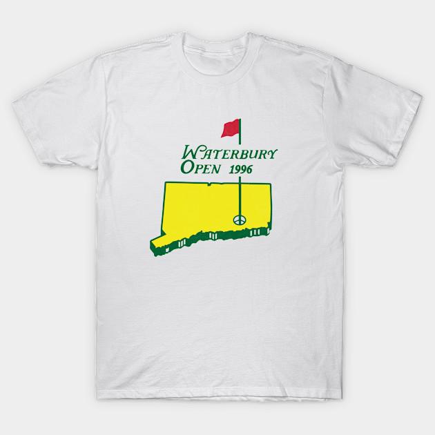 Men Black Print T-shirt Waterbury Open 1996 - Happy Gilmore No-Cut Transfer Paper Print Cotton Tshirt 4XL белый