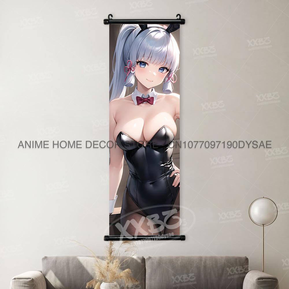 Genshin Impact Game Posters Xiangling Scrolls Picture Yaoyao Decorative Paintings Yun Jin Anime Home Decor Layla Wall Artwork