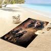 Rottweiler Print Beach Towel, Large Soft Quick Dry Towel for Beach Camping Swimming