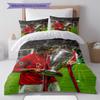 Cristiano Ronaldo Pattern Bedding,Quilt Set Quilt Cover Pillowcase Home Birthday Gift(1 * duvet cover + 2 * pillowcase, without core)