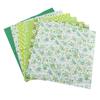 7pcs Green Cotton Fabric Bundles Cotton Patchwork Fabric Kit DIY Sewing Fabric Set  For Quilting