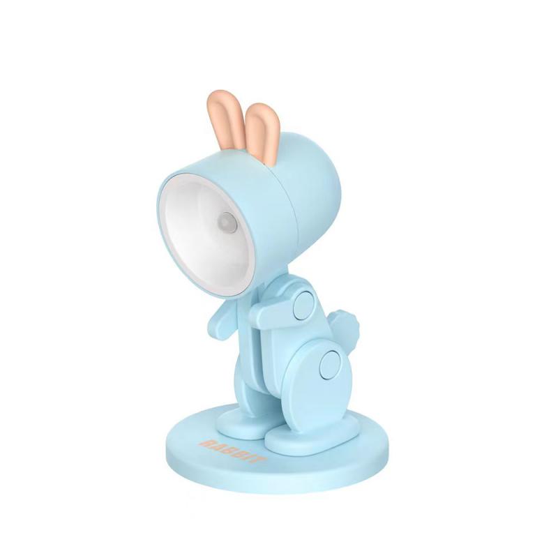 Veilleuse LED Mini Dessin Animé Mignon Animal de Compagnie Lumière Chien Cerf Dinosaure Portable Pliable Lampe de Table Étudiant Enfants Salon Chambre Décor