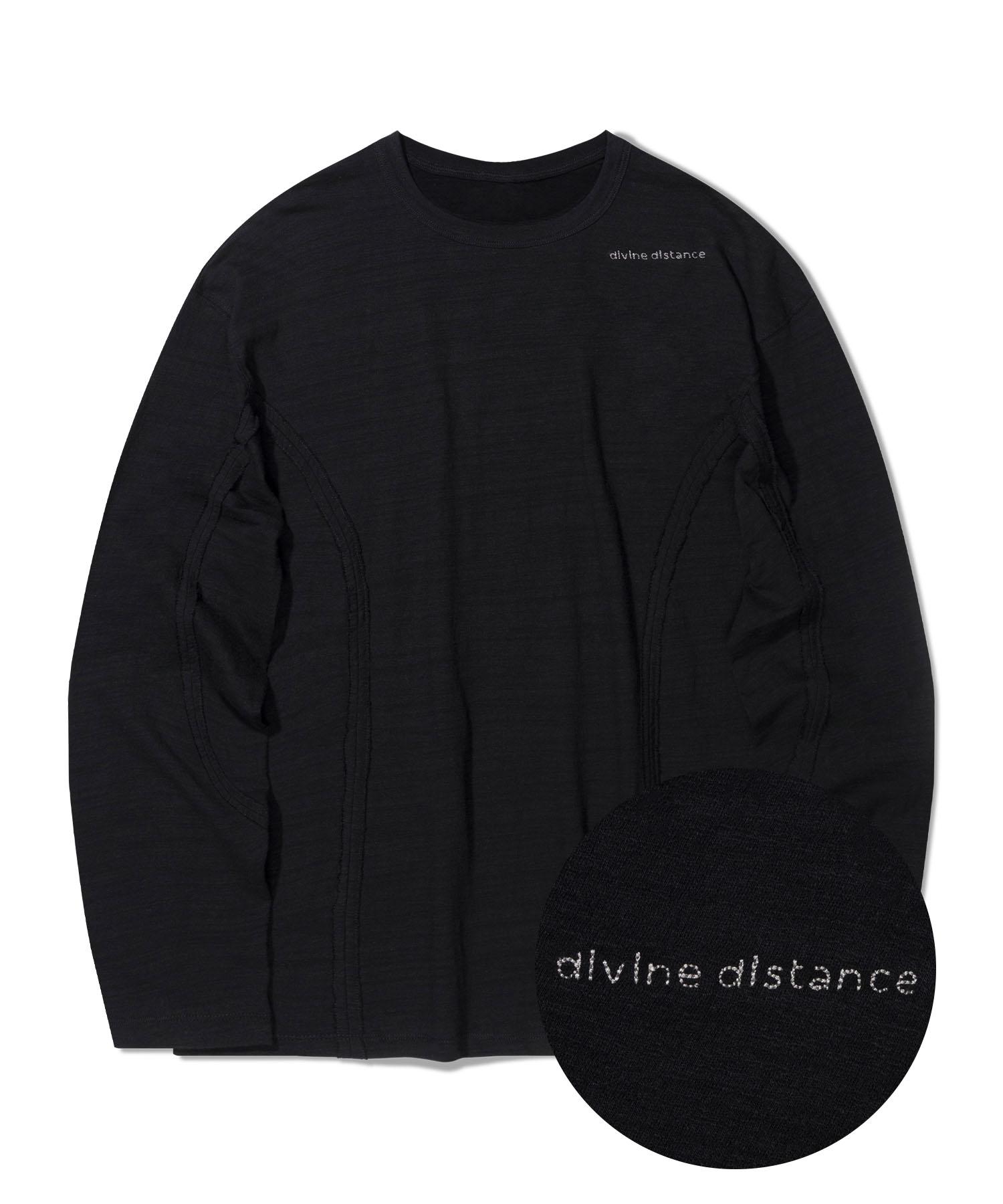Divine Distance Upside Cutoff Long Sleeve [Black] M