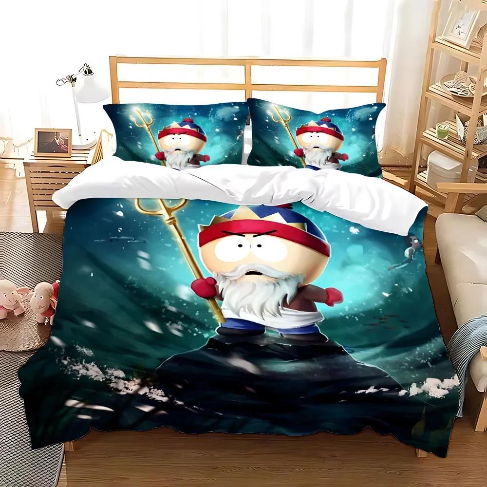Bettbezug S-South Park Kissenbezug Bettwäsche-Set Erwachsener Junge Mädchen Schlafzimmer Dekoration Kindergeschenk Einzel Doppel Große Größe