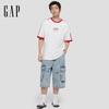 GAP Unisex Logo Print Loose Fit Short Sleeve T-Shirt