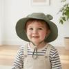 Cartoon Bear Kids Sunshade Bucket Cap Breathable Folding Baby Sun Hat Children Fisherman Hat  Girls