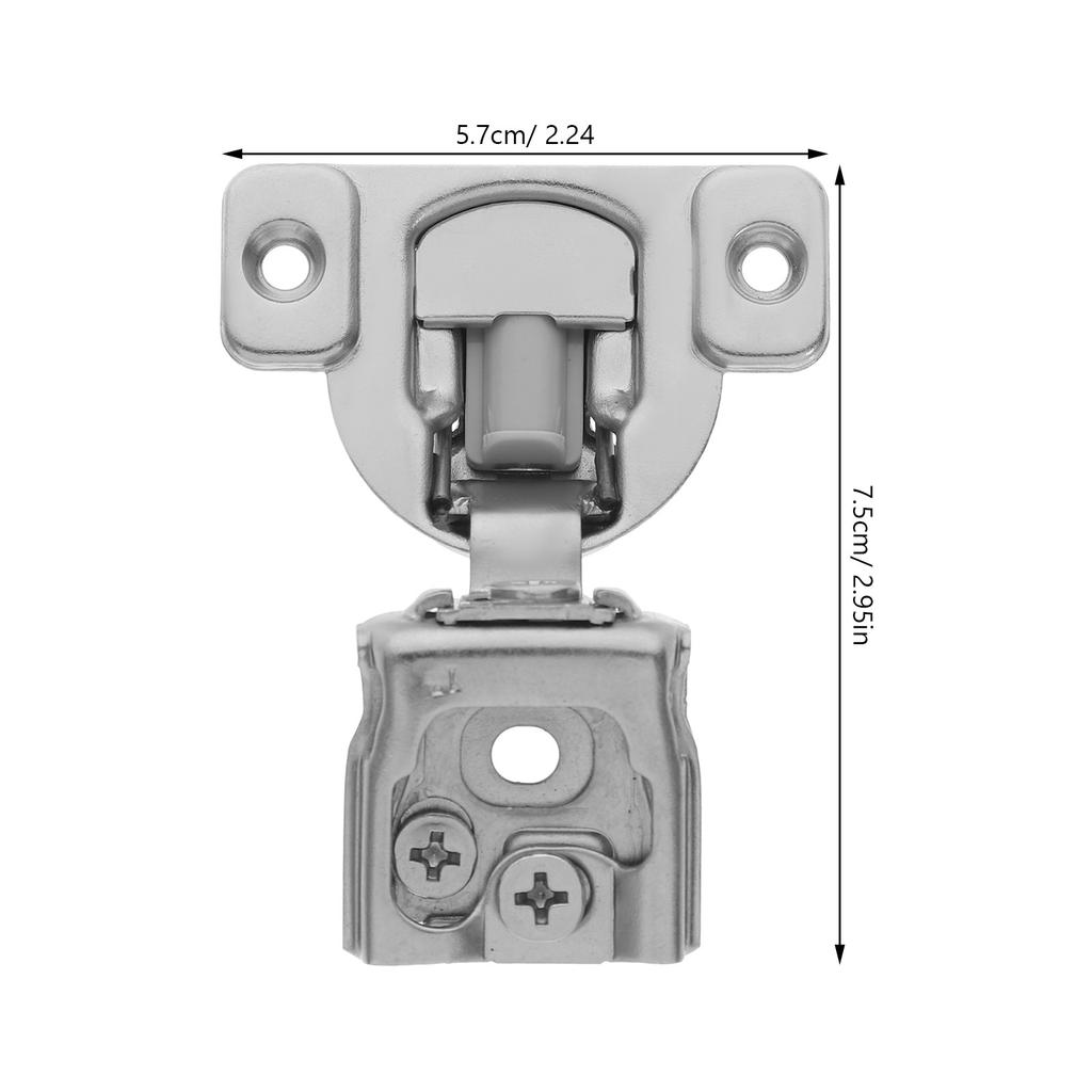 1Set American Style Cabinet Hinge Stainless Steel Kitchen Full Overlay Soft Close Buffering Concealed Door Hinge Replacement