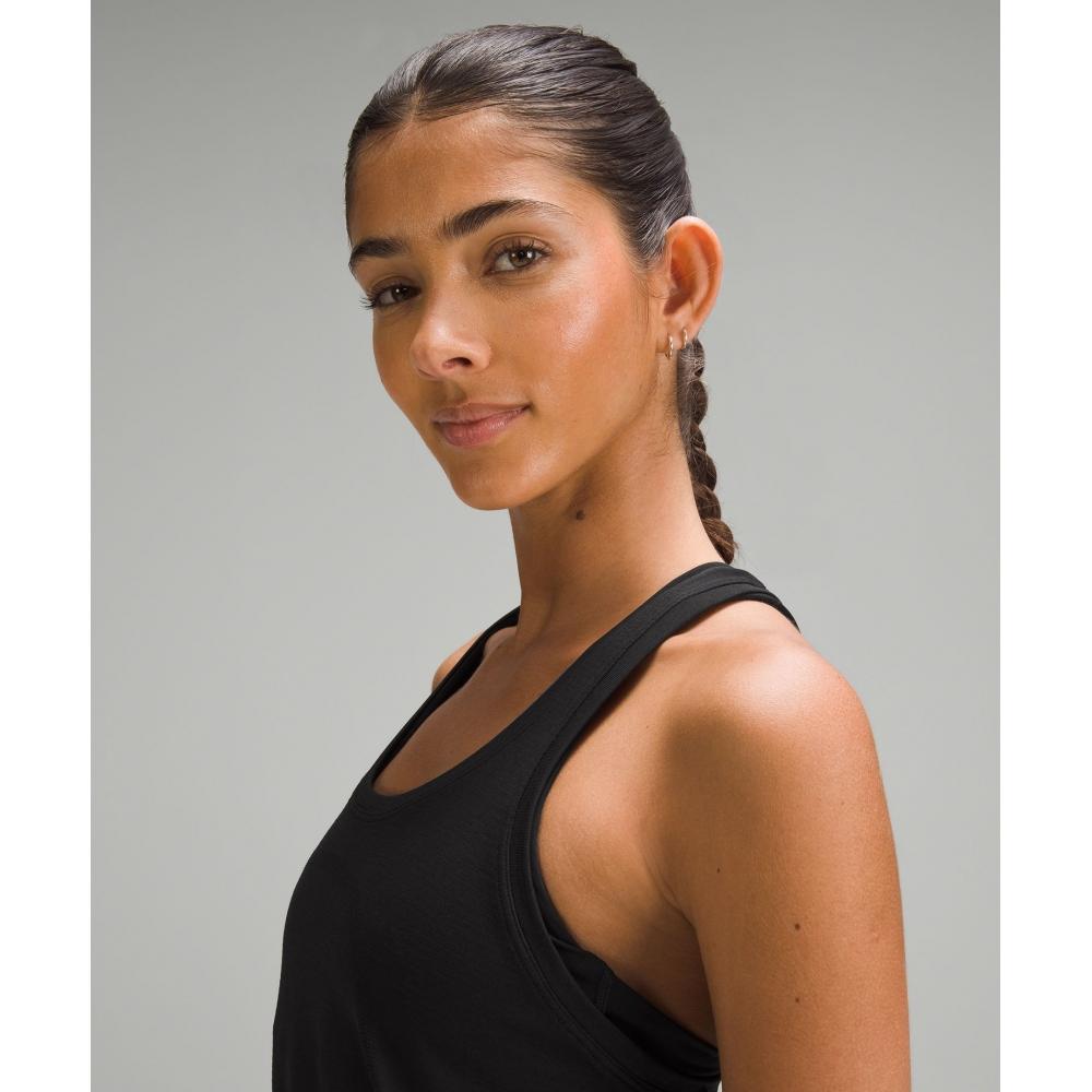 Lululemon Swiftly Tech Racerback Tank Top 2.0  Waist Length Black Black