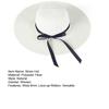 Women Straw Hat Wide Brim Lace-up Ribbon Sun Protection Hat Lightweight Quick-Drying Hat Hiking Walking Neck Coverage Hat