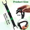 A25F-2 Adjustable Heavy Duty Trash Can Lock Strap Metal Hook Windproof Each 5X90cm Size Preventing Animals From Opening Trash