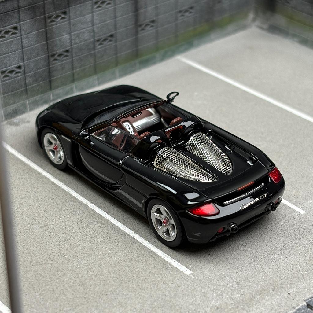 FM 1:64 Scale Diecast Alloy Porsche Carrera GT Convertible Edition Toys Cars Model Classics Adult Gifts Souvenir Static Display