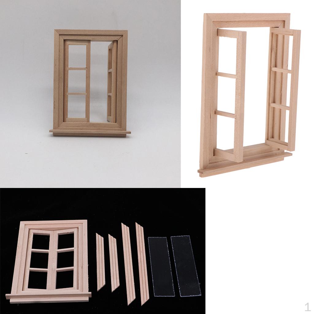 

3 шт./12 неокрашенных деревянных 6-панельных двойных простыней для кукол, декор сказочного сада