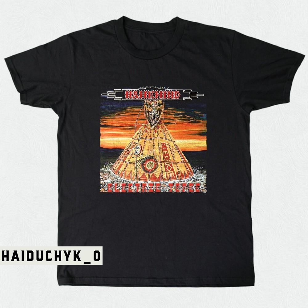 HAWKWIND - Electric Tepee Unisex Black T-shirt S-5XL Unisex T-Shirt XXL