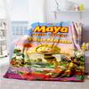 Biene Maja Personalized Text Blanket Gift Customizable Blanket Comfortable Great for Office Seaside Office Chair Picnics for All Occasions