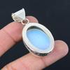 Halloween Deal 925 Sterling Silver Milky Opal Gemstone Trendy Engagement Pendant