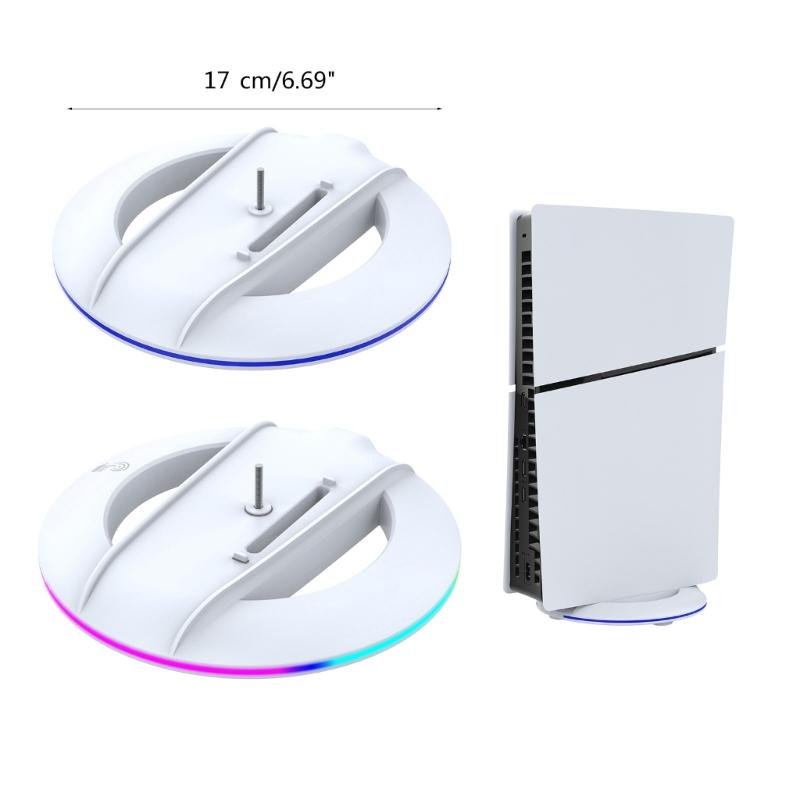 Stylish Host Vertical Base Desktop Support Bracket Game Console Holder for P5 Slim Disc & Digital Edition Gaming Host