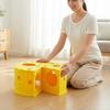 Cheese Feline Tunnel Multi-Hole Design Felt Cave Easy To Clean