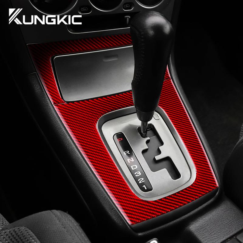 For Subaru Impreza 2005 2006 2007 Gear Shift Panel Real Soft Carbon Fiber Sticker Interior Accessories
