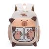 Capybara Themed Children Backpack Breathable Lightweight Cute Cartoon Schoolbag