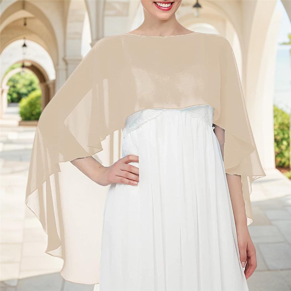 Sciarpa a scialle elegante con scollo a wrap e design facile da drappeggiare per donne, per banchetti, appuntamenti e occasioni casual e formali