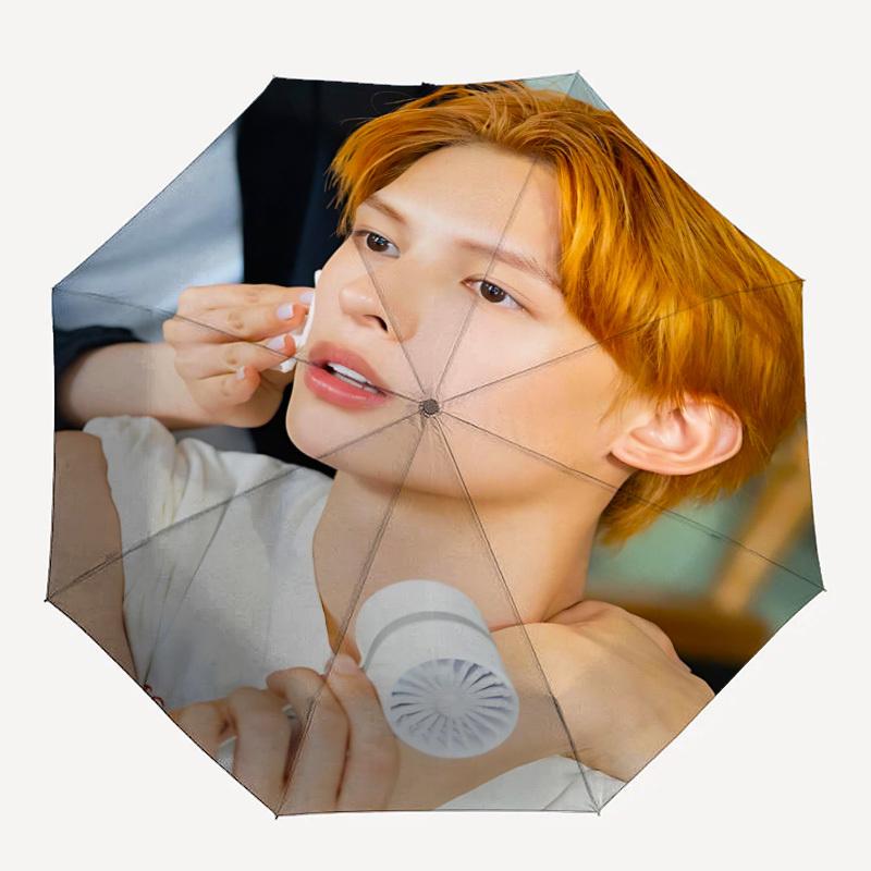 

1 шт. Автоматический складной зонт CORTIS K-pop - Компактный дорожный зонт, идеально подходит для женщин и мужчин - Идеальный подарок на день рождения/Рождество, 202