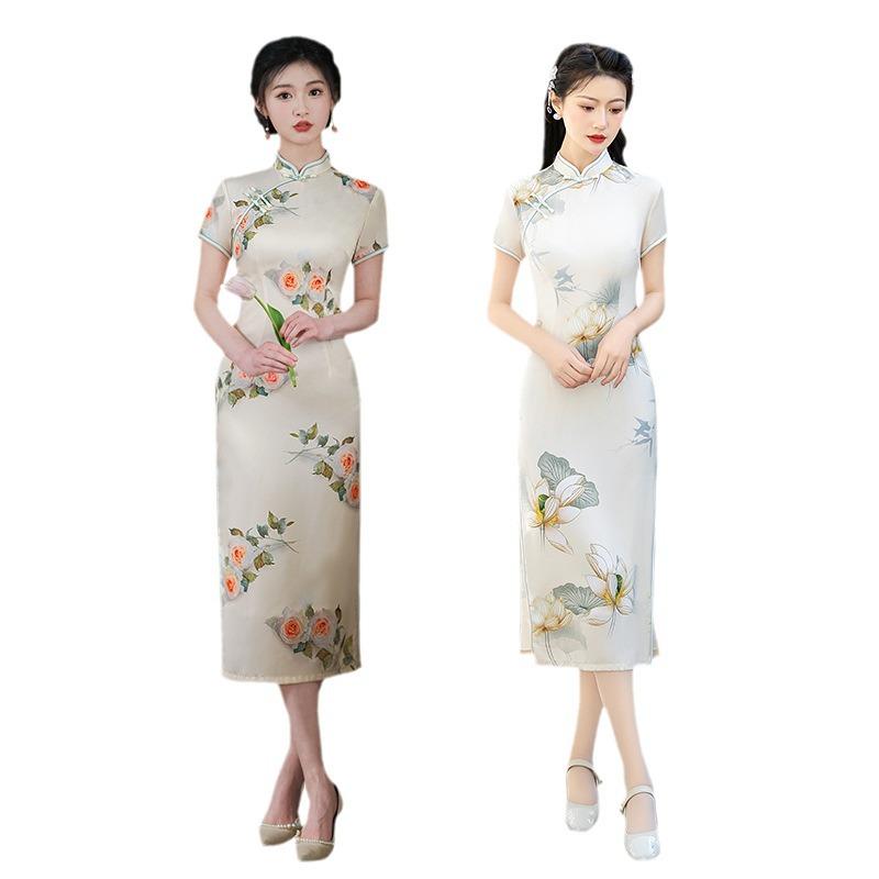 Modern 2024 Summer Cheongsam: Young, Stylish, and Casual National Dress
