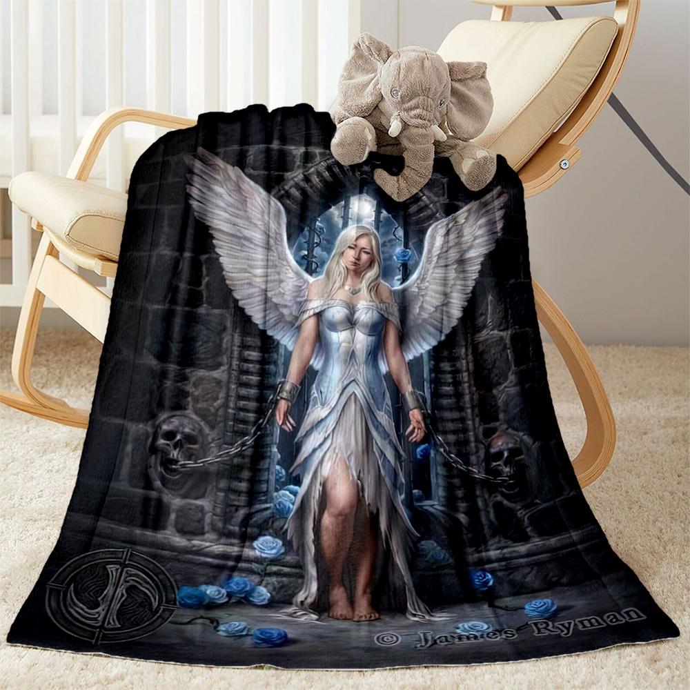 Gothic Style Blanket Ultra-Soft Suitable for Office Bedding Seaside Four Seasons Universal Modern Style Birthday Christmas Gift Blanket