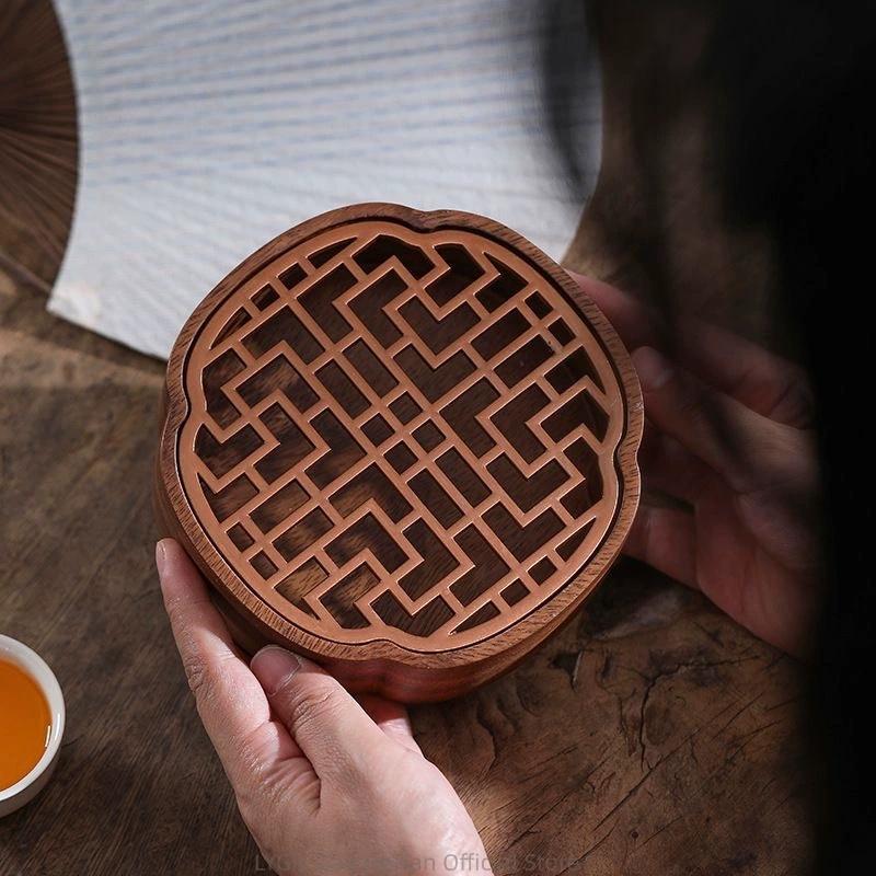 Mini Solid Wood Tea Tray Chinese Style Retro Water Storage Pot Holder Portable Outdoor Travel Small Dry Bubble Tea Table Durable