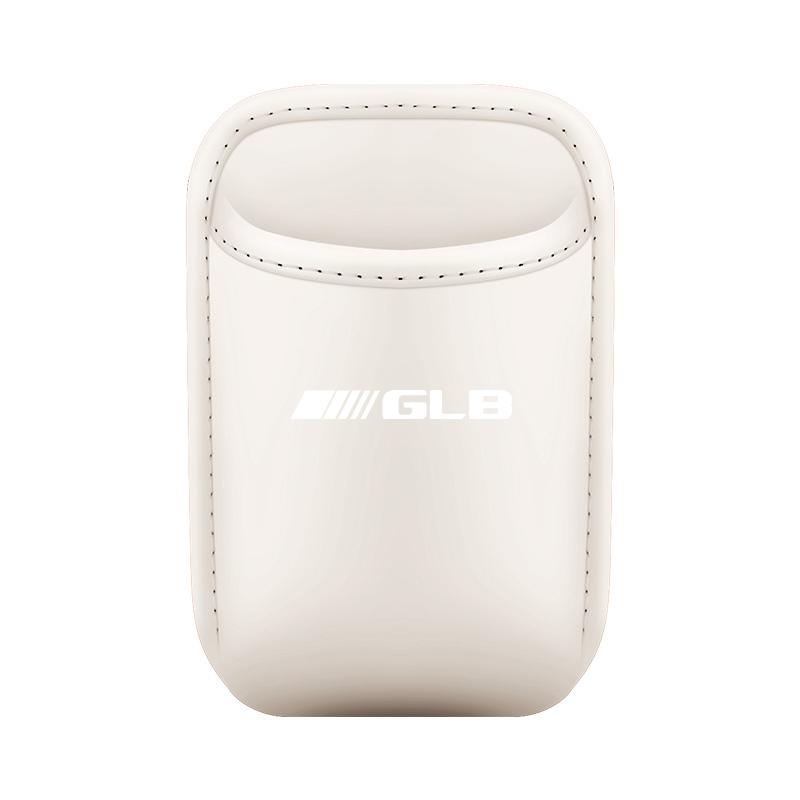 JJVMB1 Leather Car Cup Holder Storage Box Organizer Tray Multi Function Interior Container for Mercedes Benz GLB Accessories