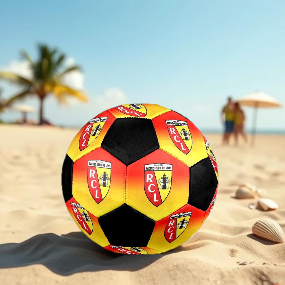 TAGLIA 5 Pallone da Calcio RC Colorato Per Tutte le Età Cucito a Macchina PVC Pronto per la Competizione Durevole Ad Alto Rimbalzo