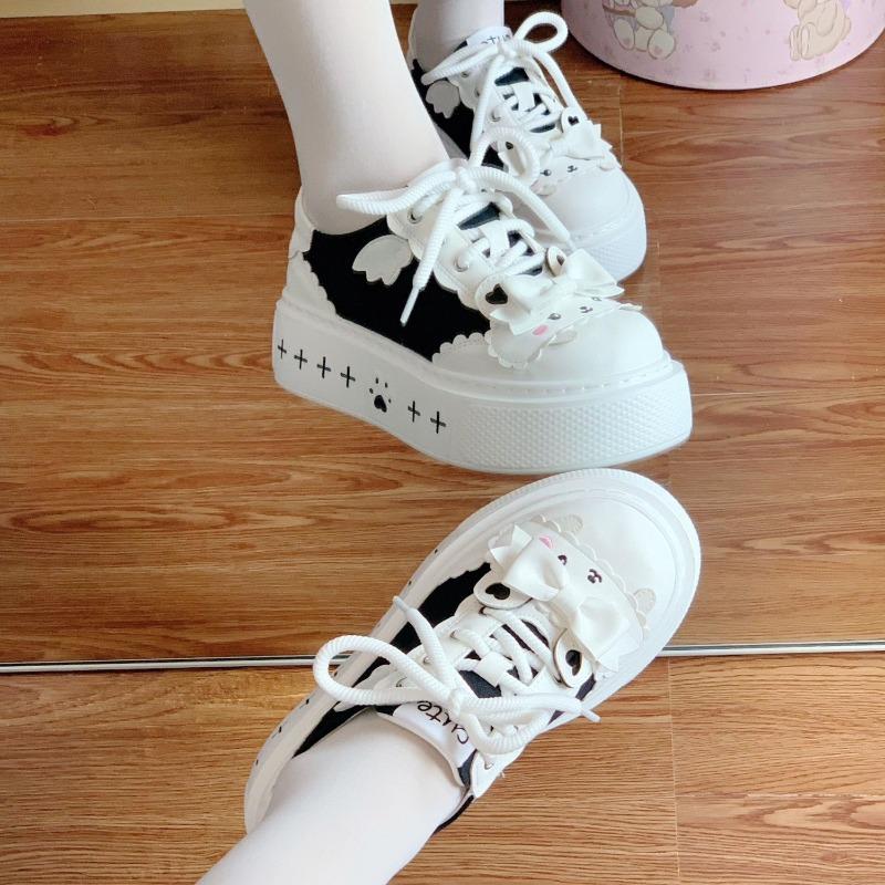 Daily Cute Soft and Versatile Canvas Shoes, Original Lolita Shoes from Porterby College for Women