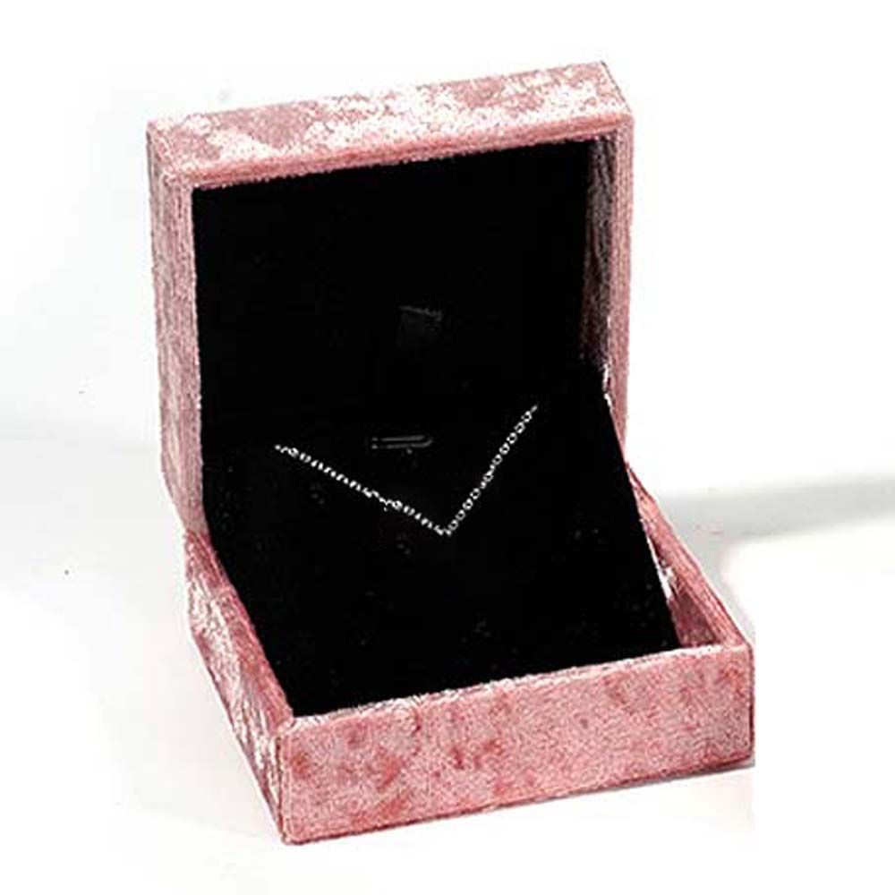 Jewelry Organizer Pendant Storage Necklace Box Jewelry Box Pink Velvet Ring Box Ring Storage Case