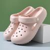 Hole shoes women's summer wear beach shoes lightweight half-pack heel sandals couple bag head drifting cool slippers