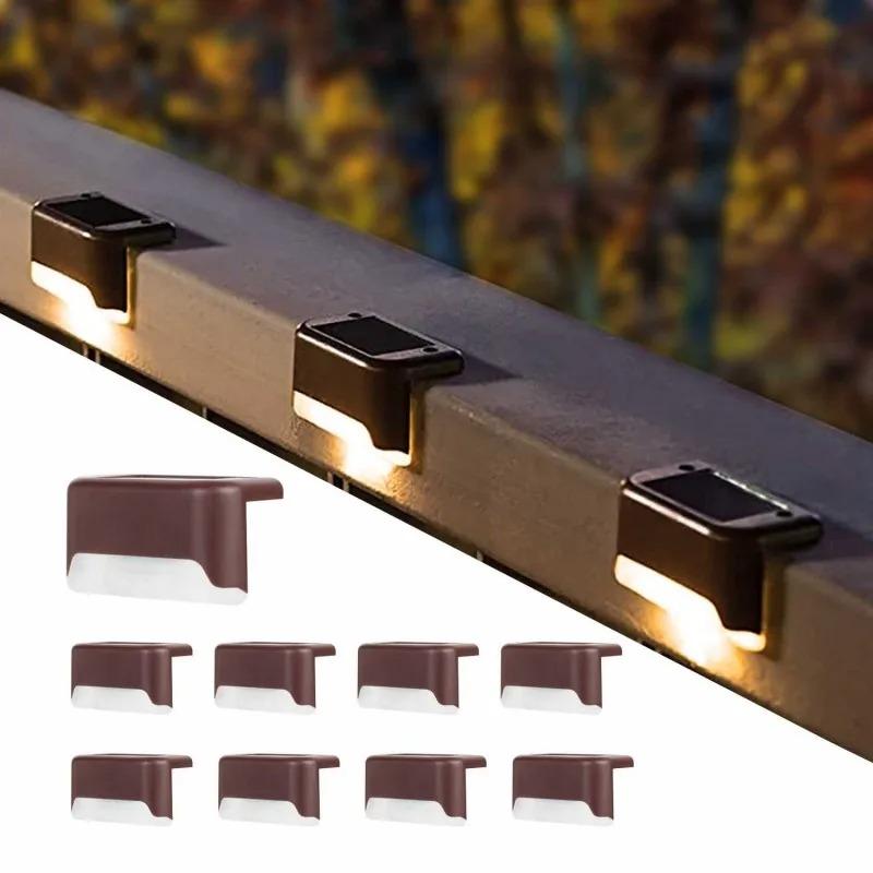 

1~20PCS Solar Deck Light Outdoor IP65 Waterproof Solar Power Garden Lamps for Railing Stairs Step Fence Yard Patio Pathway Random 1 PC