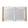 Sheet Music Folder A4 20 Sheets Capacity Kraft Paper PVC Music Sheet File Binder for Concerts Rehearsals Teaching