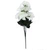 Bouquet of 9 White Carnations, 54 Cm