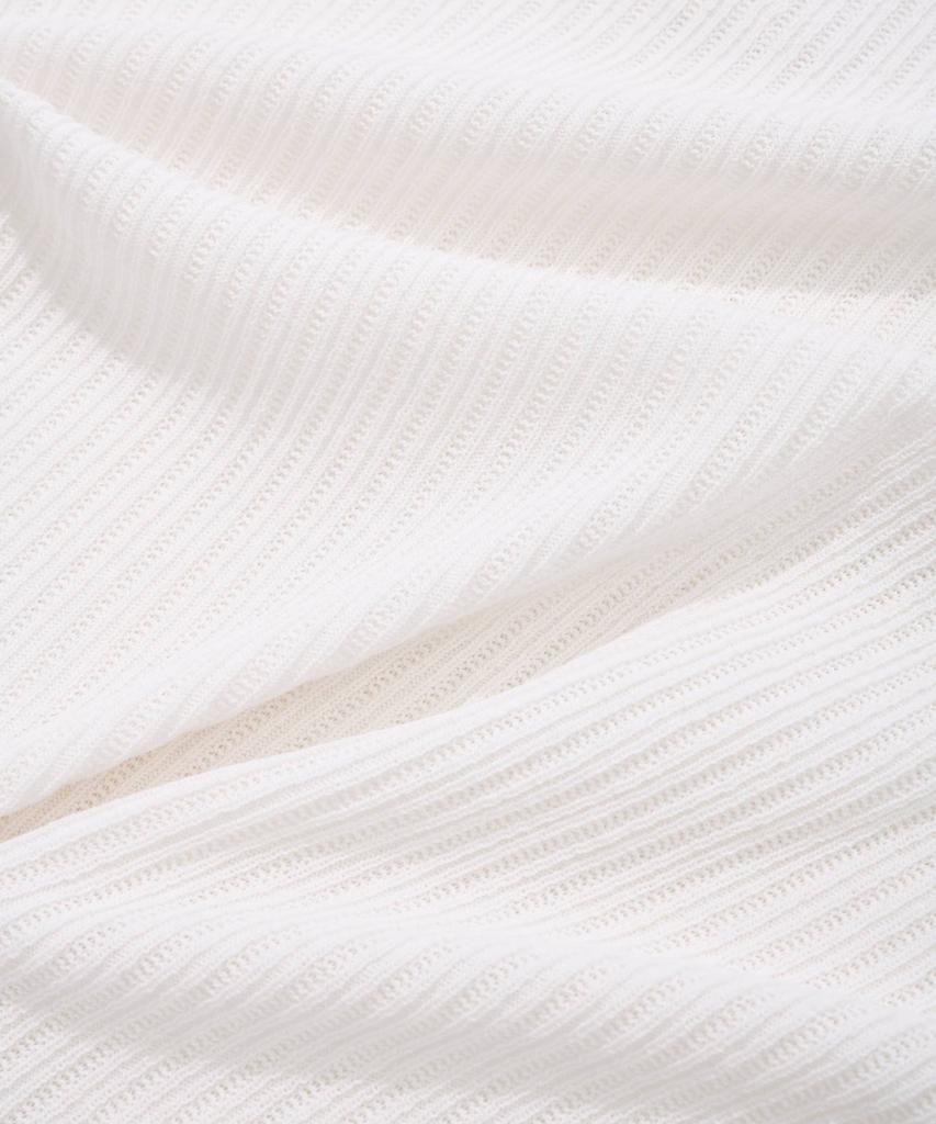 COVERNAT Crochet Collar Half Knit Ivory