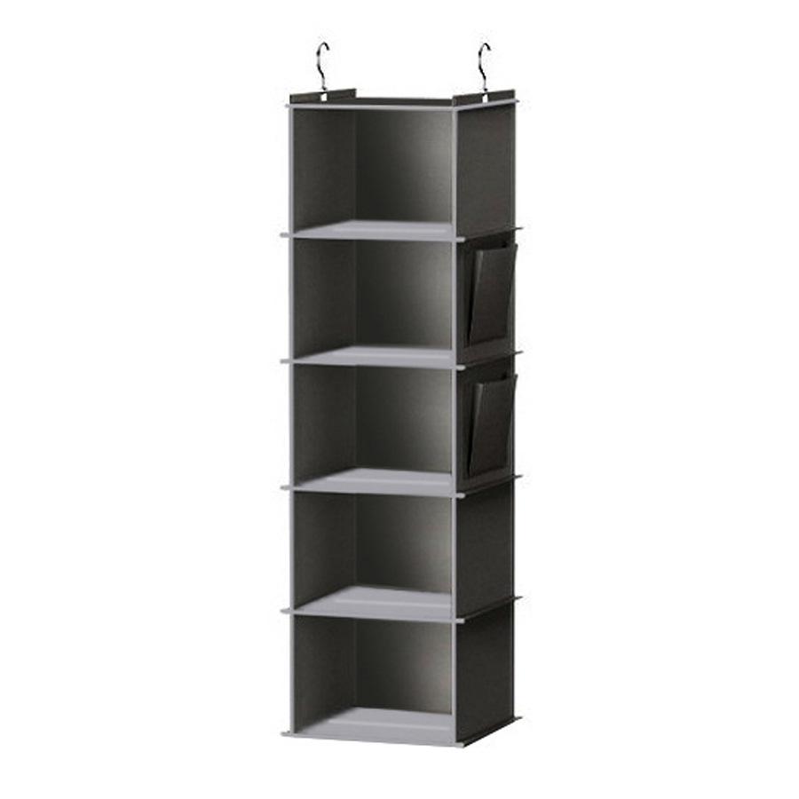 Multi-layer Washable Hanging Wardrobe Organizer with Metal Hooks and Bamboo Strips
