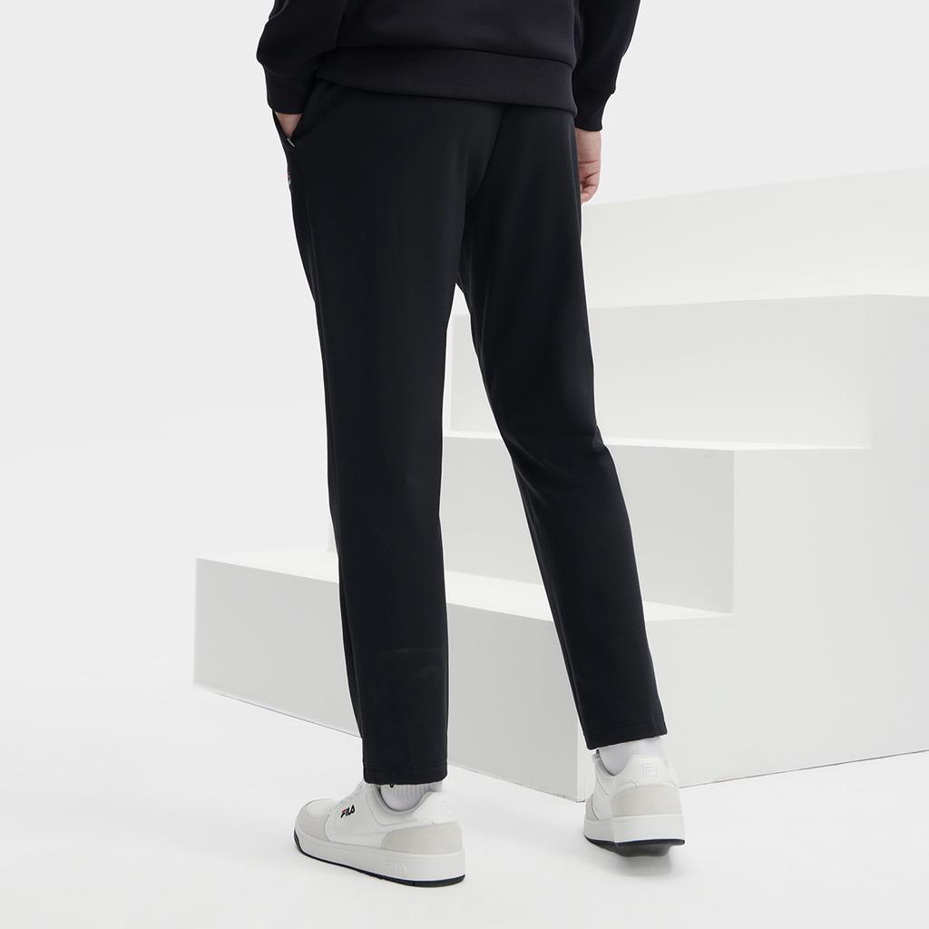 FILA Solid Color Logo Straight Leg Knit Sports Pants Men bottoms Legendary-Blue F11M341603F-NV
