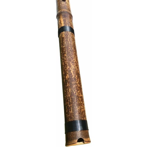 Yamamoto Bamboo Crafts (YAMAMOTOTAKIZAYIKUYA) G Key Model CX111 Dosho Bamboo Flute (Beginner) with Cow Horn Design