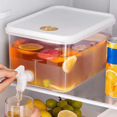 5L Cold Water Bucket with Faucet Refrigerator Jug Dispenser Water Kettle Cold Juice Lemonade Drinks Bucket Fridge Pots Pitcher
