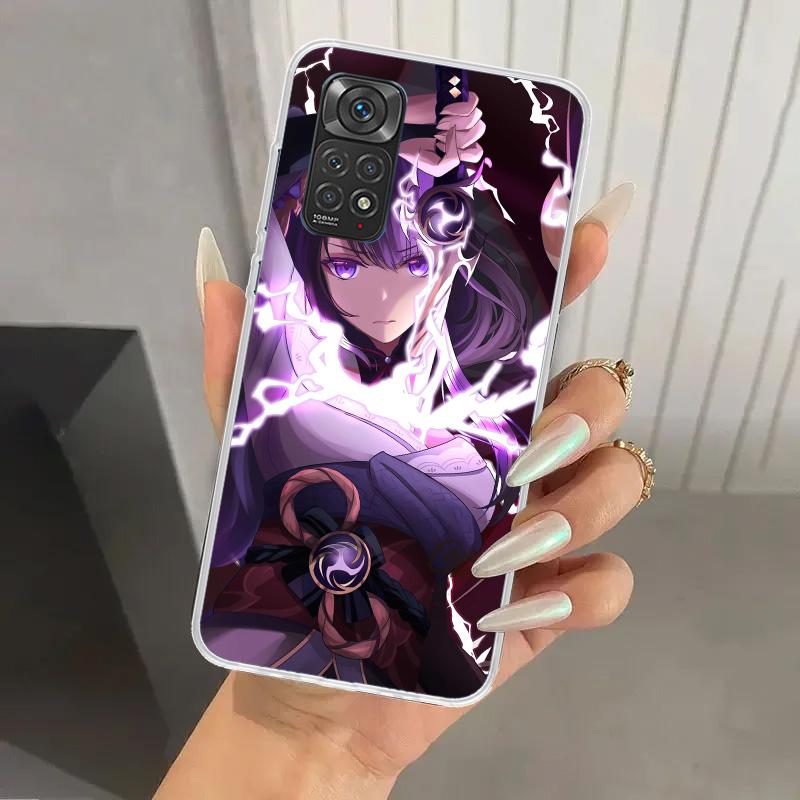 Raiden Shogun Genshin Impact Phone Case for Xiaomi Redmi Note 15 14 14S 13 12S 12 Pro 11S 11 Plus 11T 11E 10S Soft Funda Print S