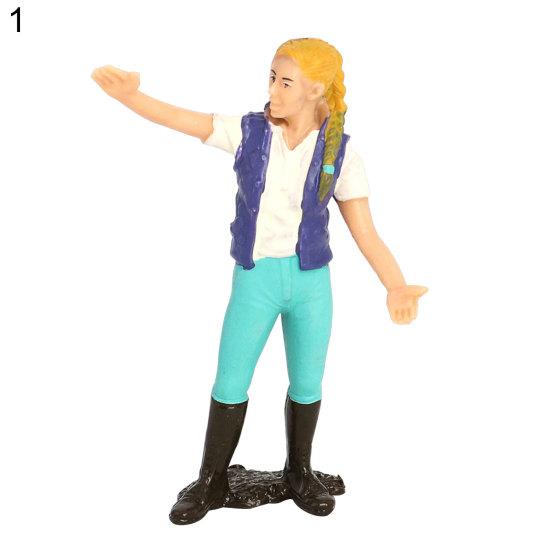 Worker Farmer Action Figure PVC Model Simulation Figurine Mold Decor Toys Gift