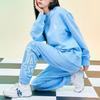 MLB Los Angeles Dodgers Logo Print Cuffed Mid-Rise Knit Joggers Unisex joggers Light-Blue 3APTB0321-07BLL