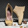 Fashion 2024 Winter Hot Selling Men's Workwear Boots Warm Cotton Shoes Outdoor Trendy High Top Shoes Men's Thick Soled Hiking Shoes